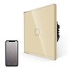 Bingoelec White Crysal Glass Wifi 1/2/3/4 Gang Smart Home 220V Wall Light Switches and Socket Tuya Wifi Smart Switch