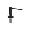 Matte Black Kitchen Sink Soap Dispenser, Press-Type, 500ml Capacity, Brass-Plated Threaded Tube
