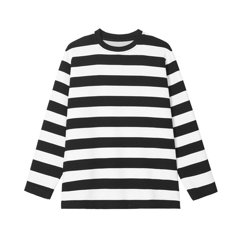 2025 Spring Autumn Long Sleeve T Shirts Men Casual Round Neck T-Shirts Male Striped Tee Shirt Man Tops Tees