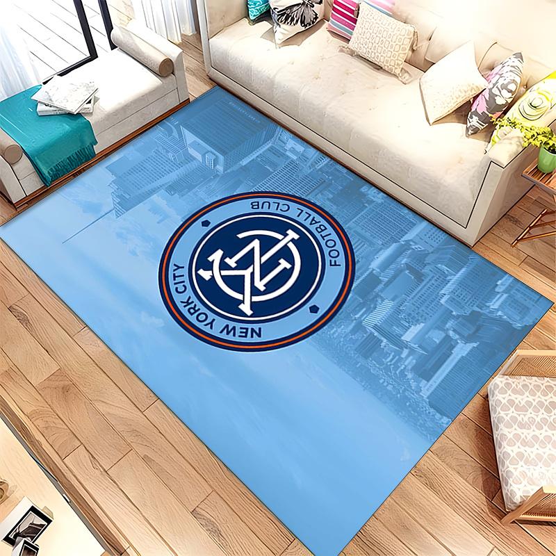 New York City FC (14) Rug Suitable For Living Rooms Bedrooms Computer Rooms Dining Areas And Placement Under Tables And Chairs Also An Ideal Choice Fo