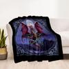 Gothic Style Blanket Comfortable Perfect for Livingroom Bed Seaside Four Seasons Multipurpose Warmthful Decor Best Holiday Gift for Friends Family