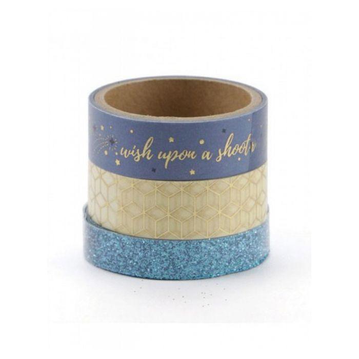 Masking Tape Set - Foliage - 1 Cm and 2 Cm - 3 Pcs