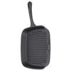 Grill Pan Nonstick Design Heat Resistant Handle Fast Heat Conduction Iron Stripe Frying Steak Skillet for Home Kitchen
