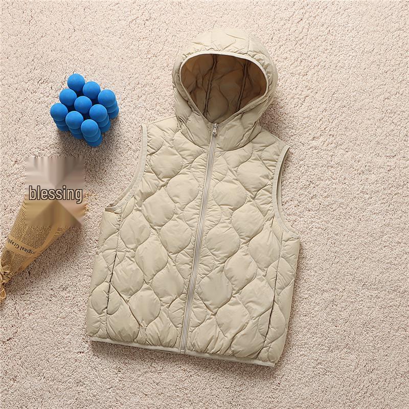 2024 Autumn/Winter Lightweight Hooded Short Down Vest - Warm Base Layer