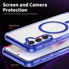Para Samsung Galaxy A35 5G Capa Magnética para Telefone Moldura TPU Capa Traseira PC Transparente