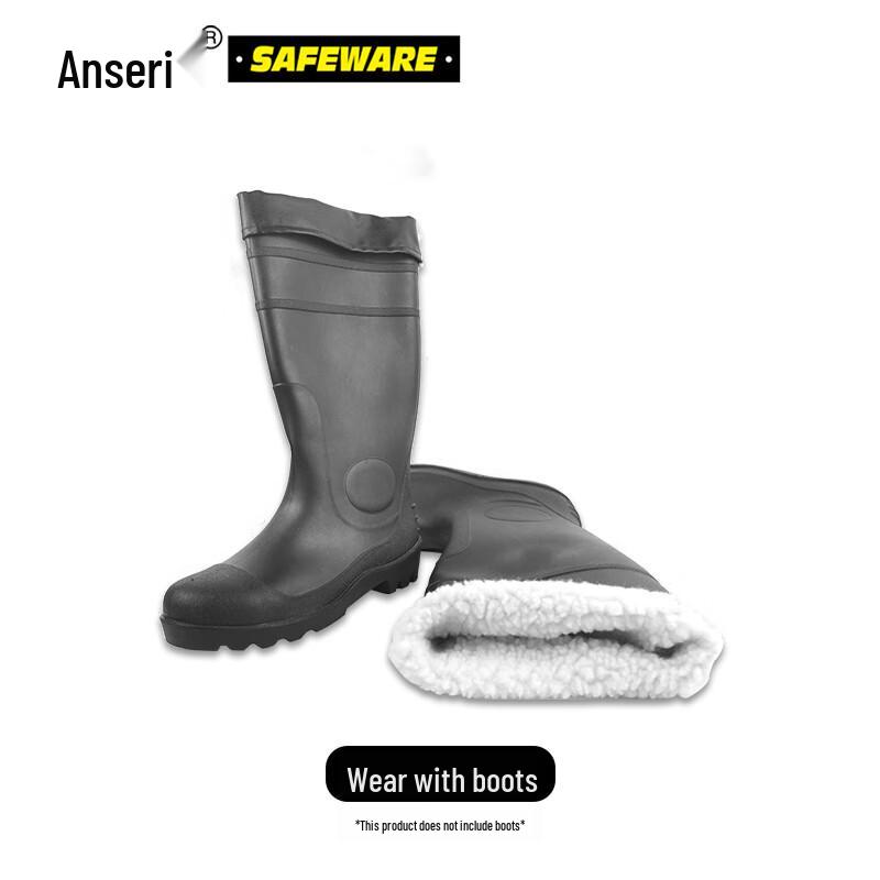 Winter Detachable Plush-Lined Rain Boot Liners