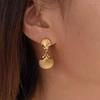 316L Stainless Steel Shell Pendant Drop Earrings Foxanry Fashion Elegant Prevent Allergy Birthday Jewelry Gifts EL0044