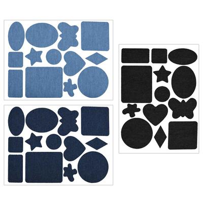 Self Adhesive Black/Blue Patch For Down Jacket Pants Cloth Repair Washable Patch