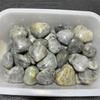 41pcs 3kg Natural Flashy Labradorite Cabochon Heart Shape Labradorite Flatback Stone Smooth Polish Gemstone