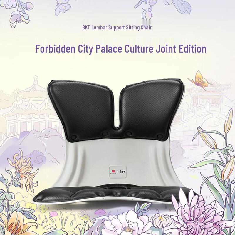 BKT Ergonomic Leather Lumbar Support Seat Cushion