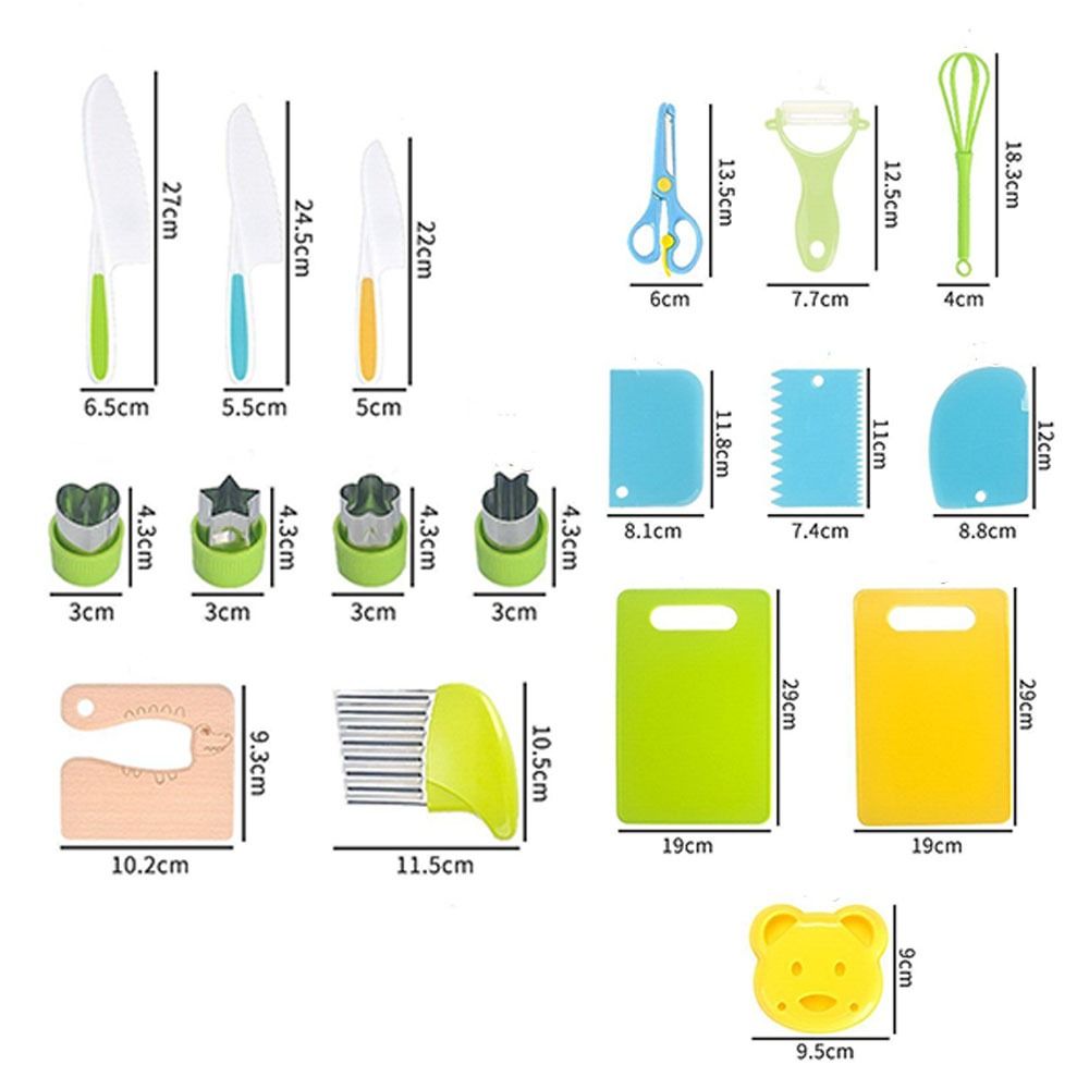 Plastic Kids Cooking Cutter Set Multi-functional Simulation Kitchen Cooking Set Toddler Kitchen Playset Accessories DIY