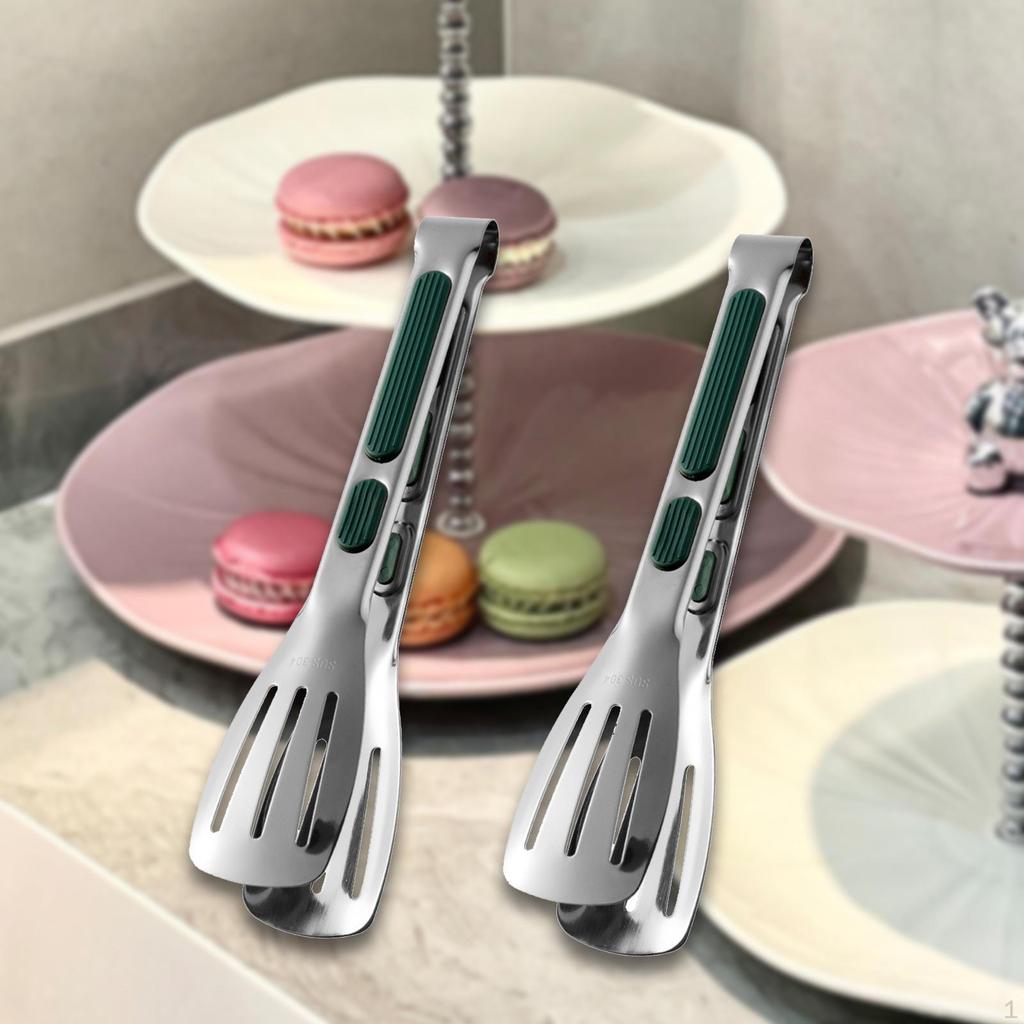 2 Pieces Food Clip Barbecue Tongs Multifunction Lightweight Heavy Duty Cooking Utensils Snack Clips