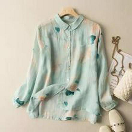 2025 Women's Plus Size Striped Long Sleeve Shirt - Casual, Loose Fit, 4 Colors, Japan & South Korea Style