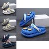 Stylish Kids Summer Hole Shoes With Cartoon Patterns Soft Eva Material For Comfort