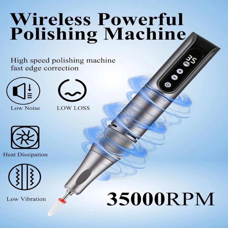 Rapid 35000 WHIRLS USB Mobile Polisher With 11 Executives Transportable Aluminum Mixture Tool CN