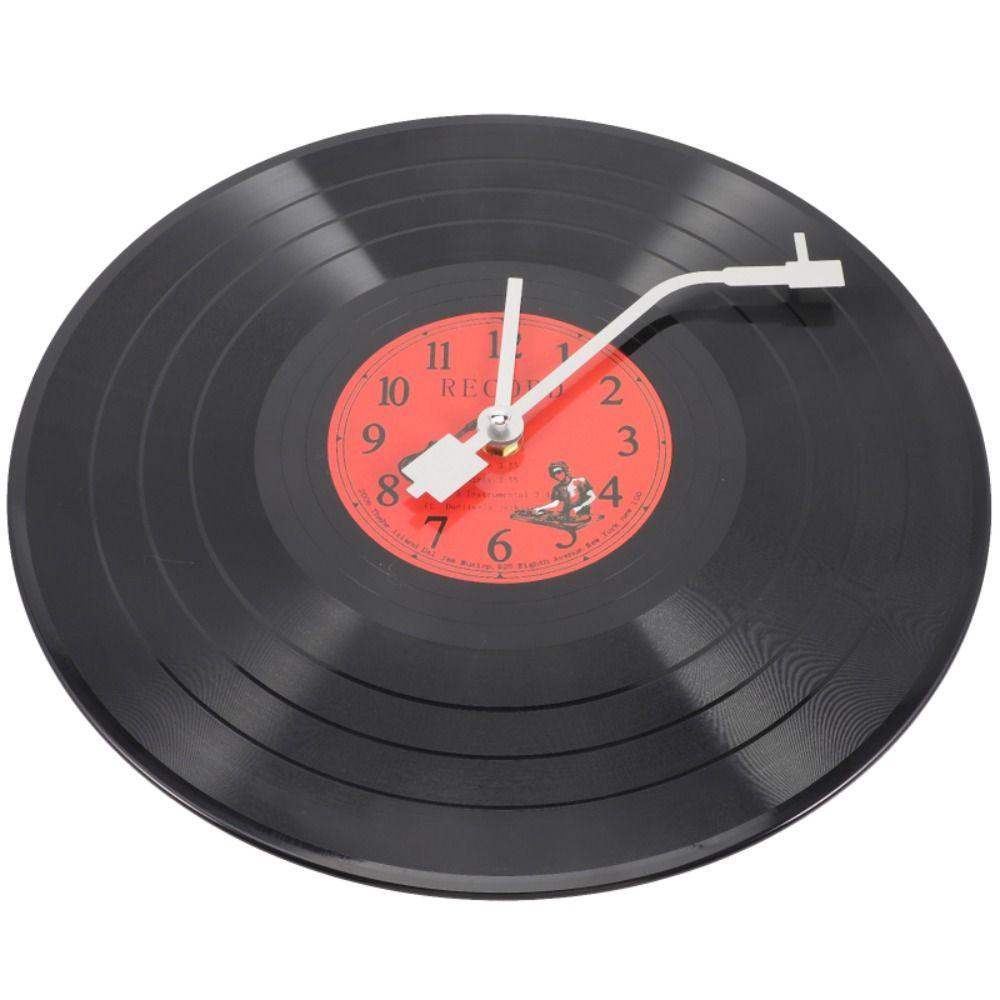 Ultra-Quiet Vinyl Record Wall Clock Vintage Music Decor Home Decor Household Wall Clock  Cafe