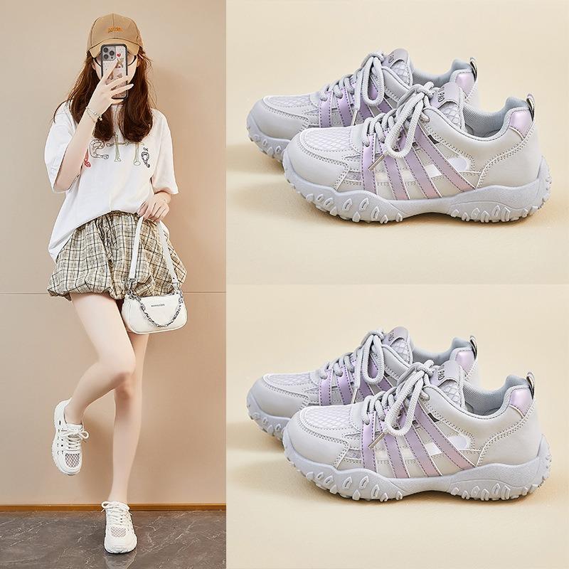 Hollow White Shoes Women's Autumn Thin New Mesh Breathable Sports Sandals Mesh Shoes Children