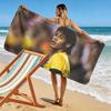 Neymar Print Beach Towel, Large Soft Quick Dry Towel for Beach Camping Swimming
