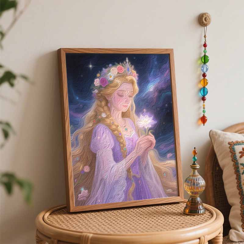 Disney Princess Oil Painting Hand Painting Art Kit Coloring Painting Handmade Diy Home Decoration Gift