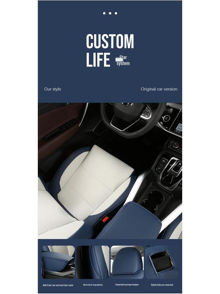 Boyue L Spezieller Autositzbezug 2023: Universelles Vollumfassendes Kissen für Alle Jahreszeiten