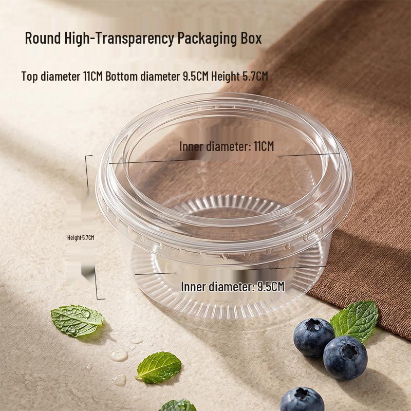 Disposable Transparent Tiramisu & Mousse Cake Packaging Box