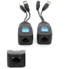 Passive Cctv Coax Bnc Power Video Balun Transceiver Connectors To Rj45 Bnc Male For Cctv Video Camera