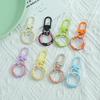5/10/20Pcs Keyring Lobster Clasp Spring Buckle With Buckle Colored Keychains For Diy Jewelry Making Key Ring Hooks Bags Buckle