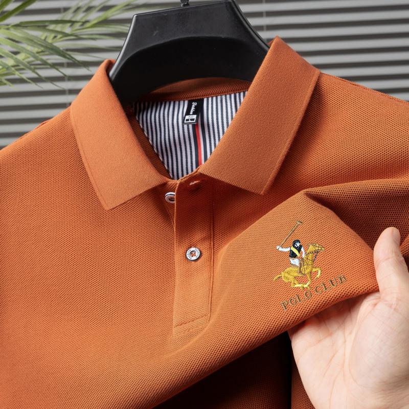 POLO CLUB 2025 Summer Men's New Pony Embroidery Solid Color Pure Cotton Loose Business Casual Polo Shirt