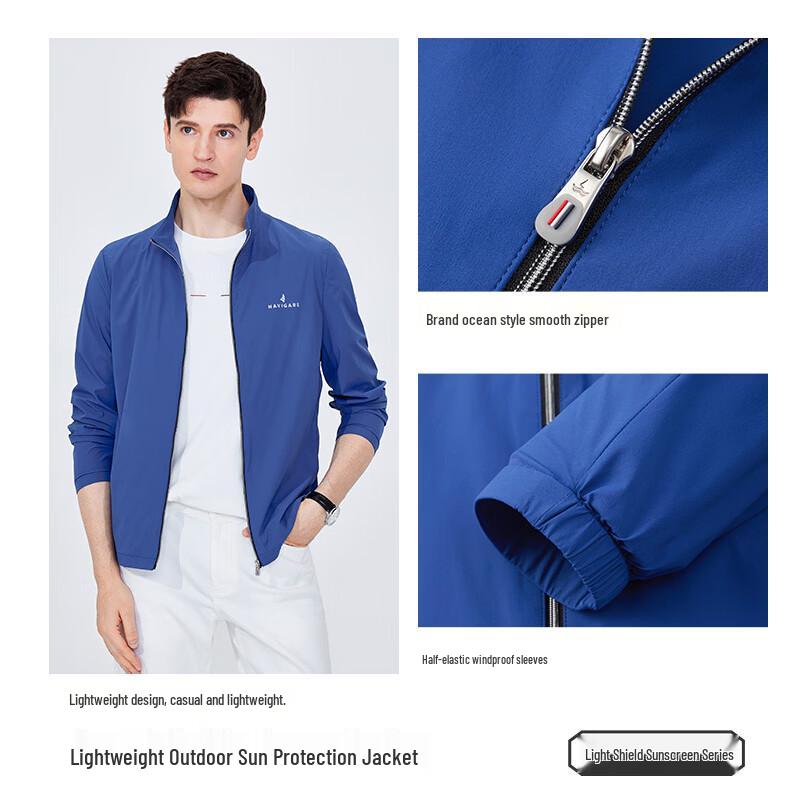 Navigare Men's Lightweight Stand-Collar Jacket