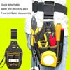 Tool Pouch Holders for Electrician Carpenter Organizer Pocket Attachment Small Tool Bag Utility Bag with Multiple Pocket