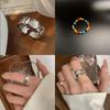 S925 Trendy Pure Silver Animal Open Ring For Women With Eyecatching Geometric Shapes And Elegant Retro Elements Gifting For