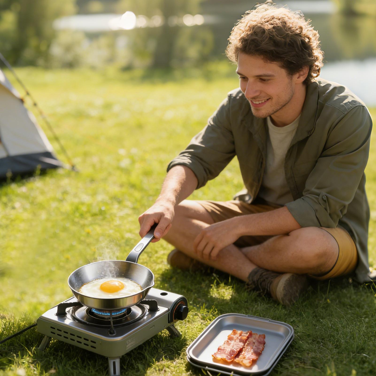 

Small Egg Pan Stainless Steel Nonstick Cooking Skillet Omelette Pan For Apartment Dormitory Restaurant Farmhouse Camping Picnic s