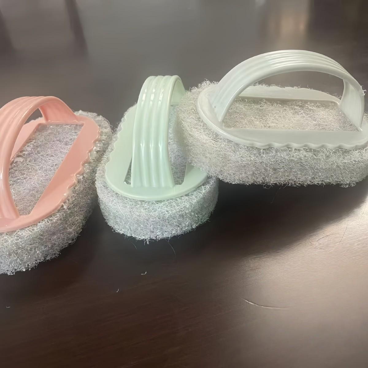 

Подушечка для чистки ванной комнаты и кухни - Щетка для чистки плитки, стекла, умывальника, плиты и кастрюль для удаления пятен Random (11*6*2) синий/красный