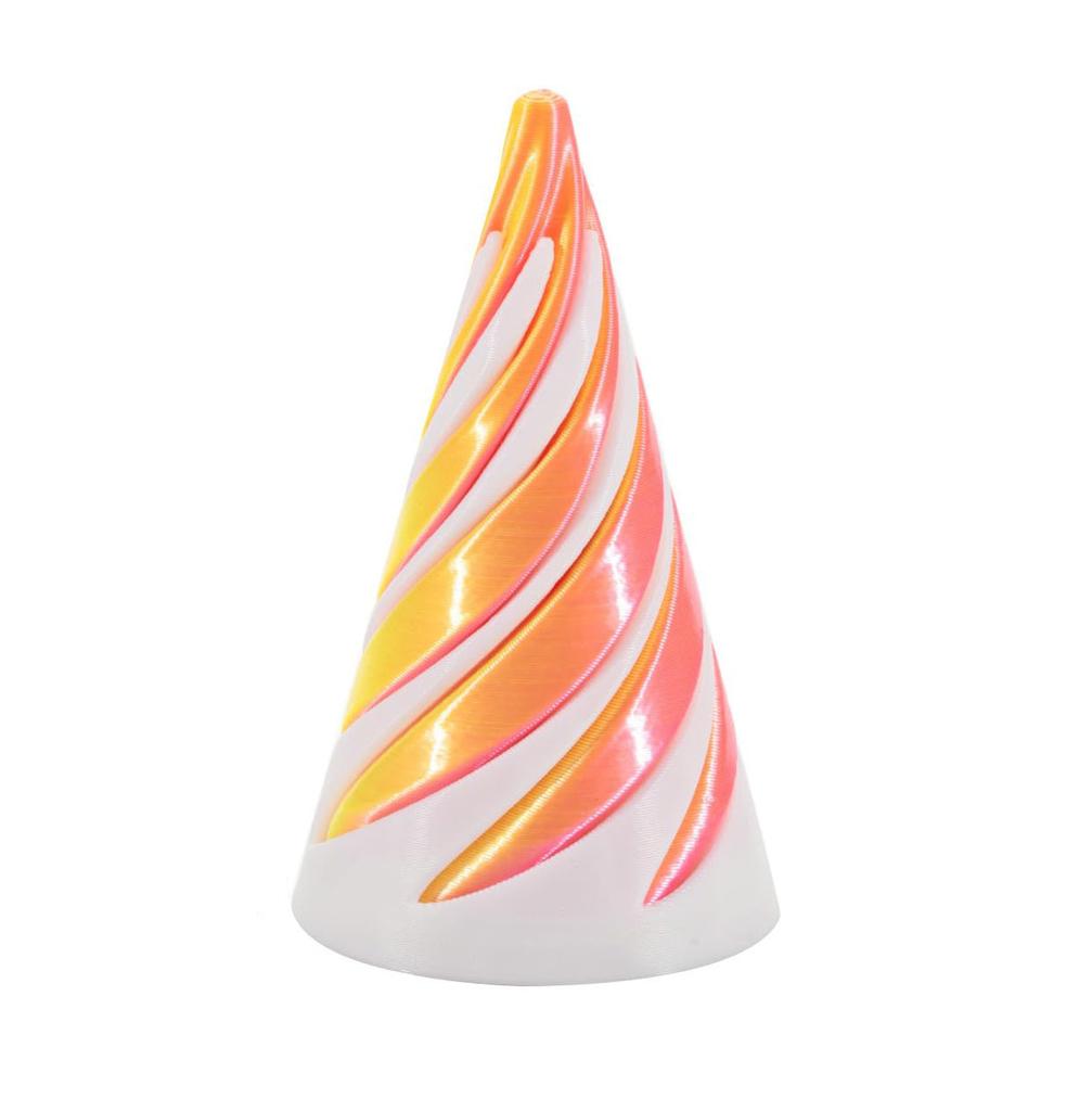 1 Stück Mini Vortex Faden Illusion Dekompressionsspielzeug 3D Gedrucktes Spiralkegel Fidget Spielzeug Unmögliche Pyramiden Skulptur