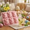 Easter Bunny Mold Set 3D Silicone Ice Tray Food-Grade Safe BPA-Free Non-Stick Easter