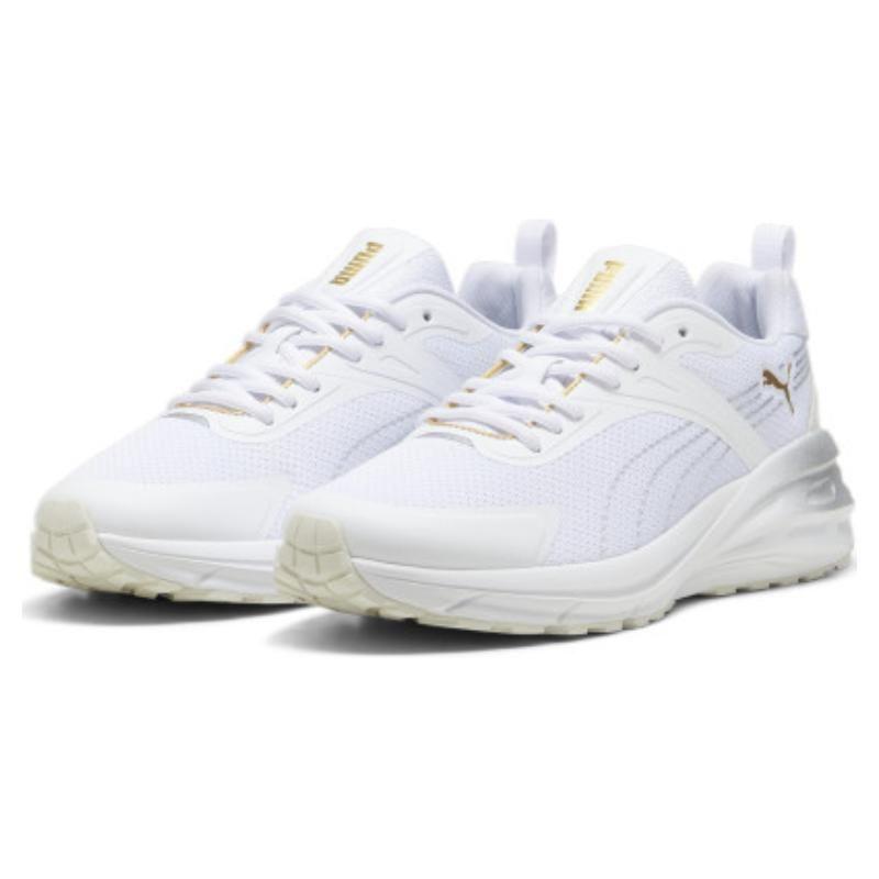 Puma Hypnotic Metallic Shine Cushioning Durable Low-Top Lifestyle Sneakers Unisex sneakers White 395247-01