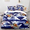 Ukiyo-e Japanese Style Duvet Cover Set Polyester Bedding Set Cherry Blossoms Snow Mountain Comforter Cover King Queen Full Size