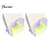 Non Scratch Book Ends for Bookshelves 1 Pair Acrylic Bookends, Clear Holders Shelves, Decorative Arch Home Library Storage Supplies Stopper, Bookshelf