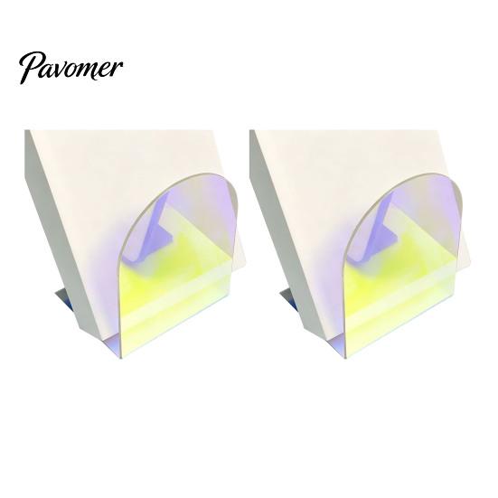 Non Scratch Book Ends for Bookshelves 1 Pair Acrylic Bookends, Clear Holders Shelves, Decorative Arch Home Library Storage Supplies Stopper, Bookshelf