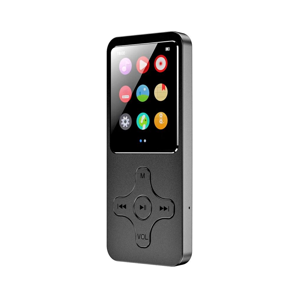 Bluetooth MP3 Player with 16GB TF Card Mini MP3 Music Player Support FM Radio Built-in Speaker E-Book Walkman for Headsets