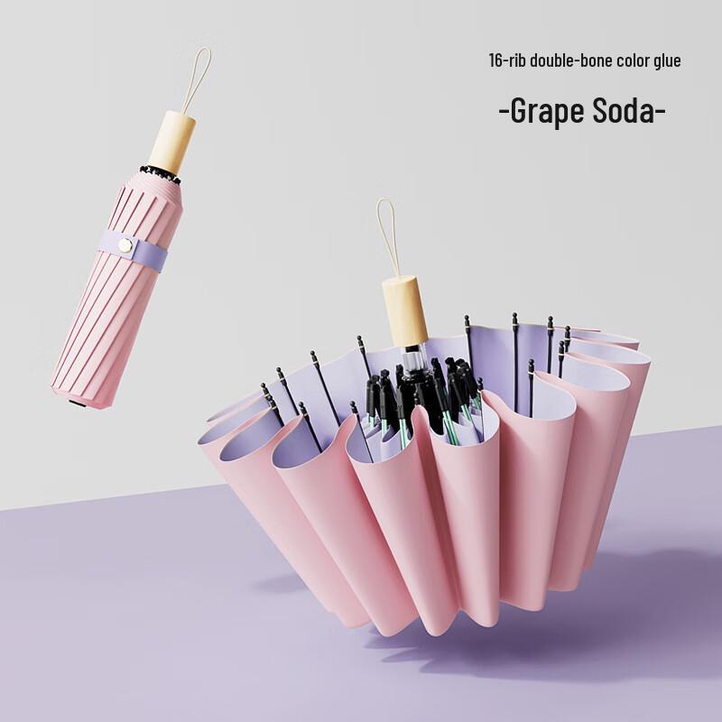 Guanzhuojia 16-Rib Folding Dual-Use Umbrella