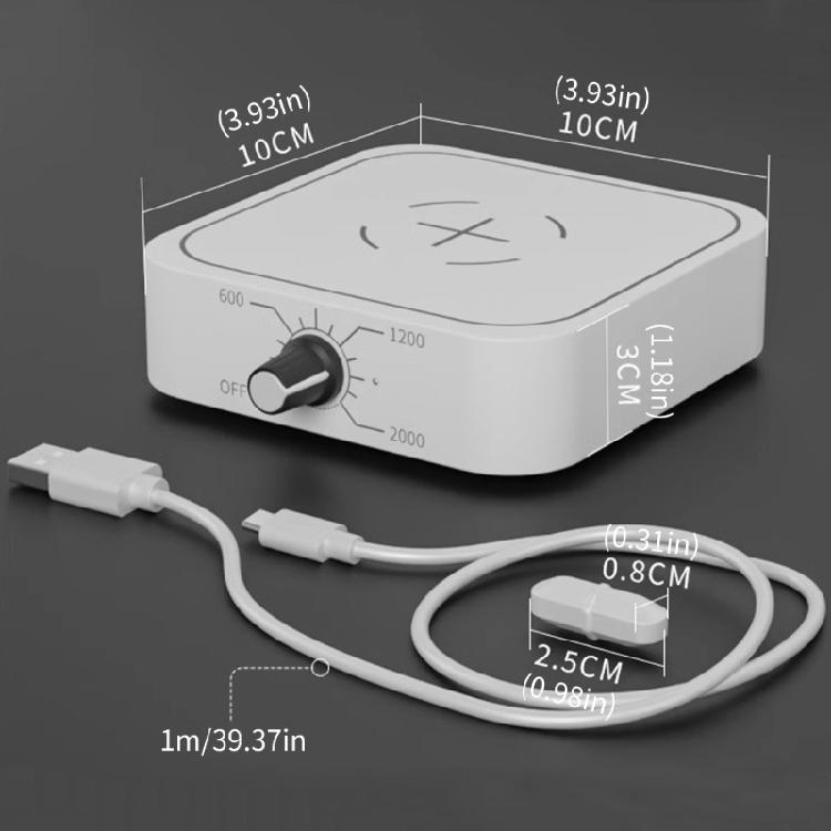 Rechargeable Magnetic Stirrer Mini Stir Plate for Work or Home Experiment Electric Mixer Speed Adjustbable