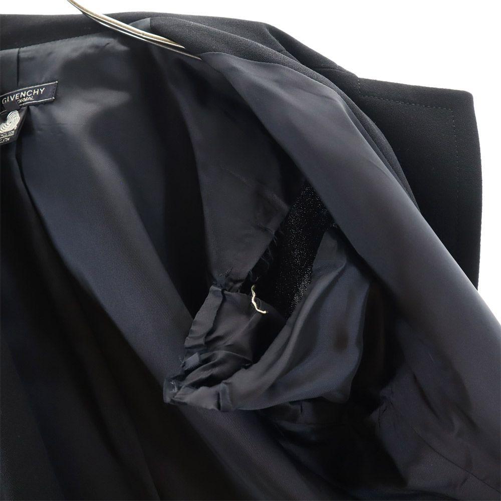 GIVENCHY 90s wool tailored jacket 12 black HI FORMAL Formal Old Vintage Women Used
