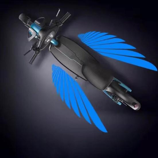 1 Pair LED Motorcycle Projector Lights Universal Angel Wing Logo Shadow Light Waterproof Motorbike Floodlight for Moto Lovers Gift