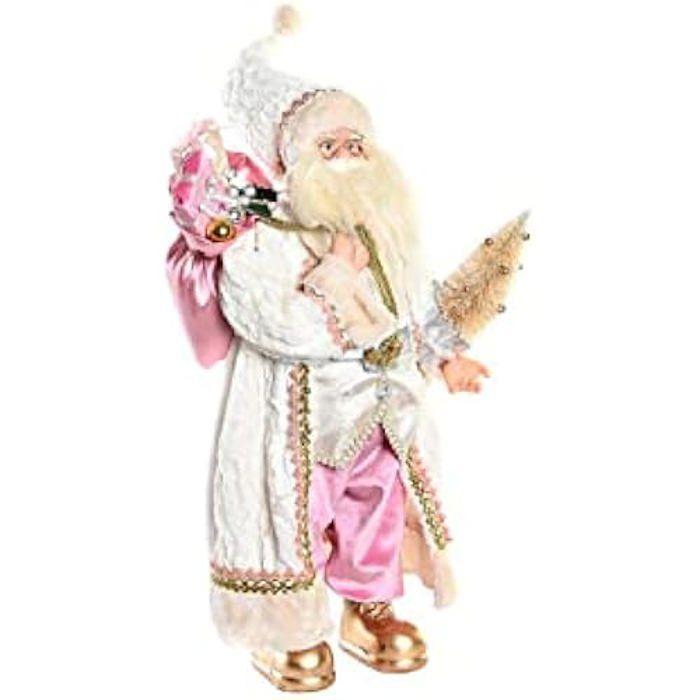 Figurine décorative - DKD HOME DECOR - Standard - Polyester - Gris et Rose - Intérieur
