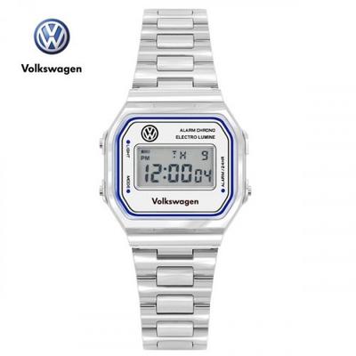 [Volkswagen Uhr] Volkswagen Uhr Unisex Digitale Metalluhr VW-Käfer2-SV