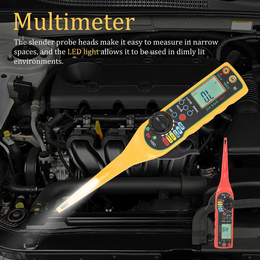 Handheld Portable Intelligent Car Auto Circuit Tester Multimeter Auto Repairs Multimeter Automatic