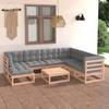 Day and Night - Day and Night Garden Furniture 8 Pieces and Cushions Solid Pine Wood