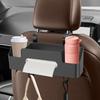 Multifunctional Backseat Cup Holder with Hook Car Back Seat Tissue Box  Automotive Interior