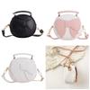 Adorable Mini Cute Bowknot Round Bag For Kids Unisex Fashionable Pu Material